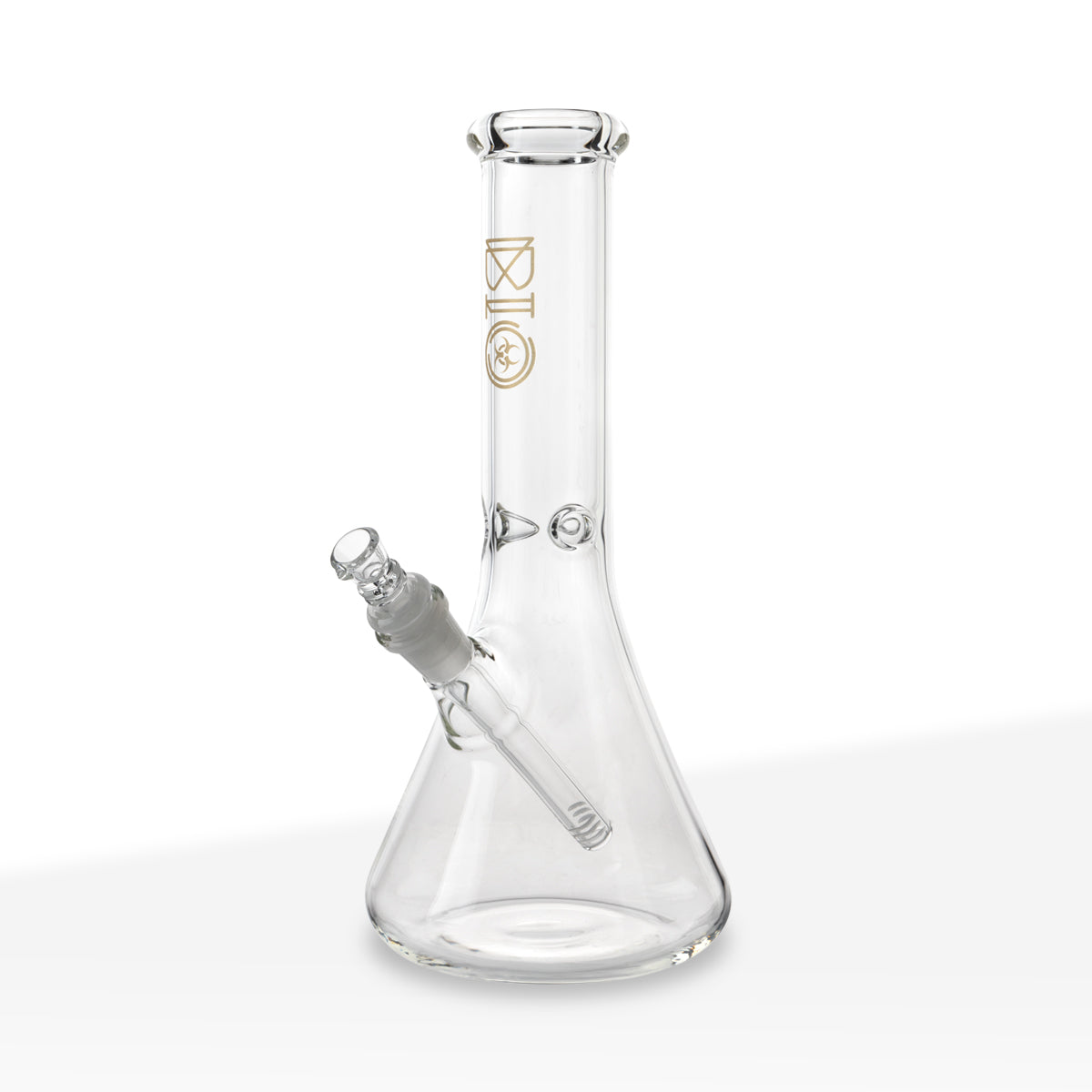BIO Glass | Classic Beaker Water Pipe | 12" - 14mm - Gold