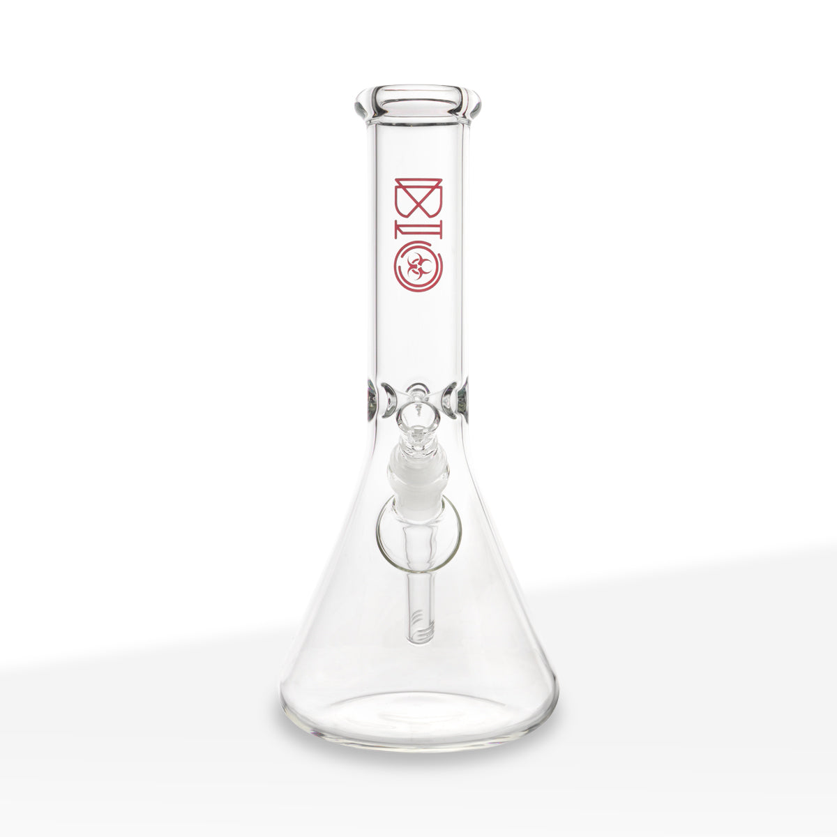 BIO Glass | Classic Beaker Water Pipe | 12" - 14mm - Red