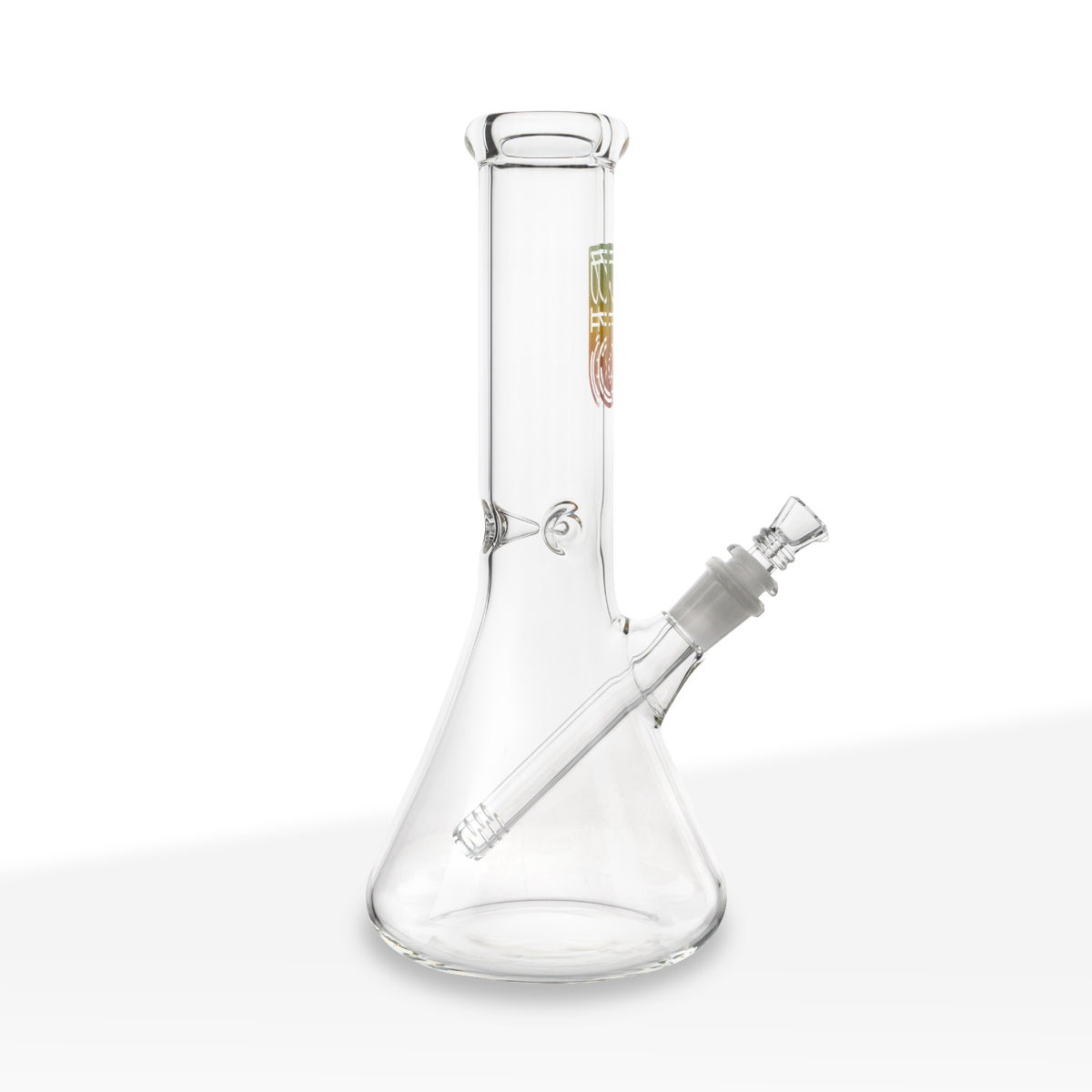 BIO Glass | Classic Beaker Water Pipe | 12" - 14mm - Rasta