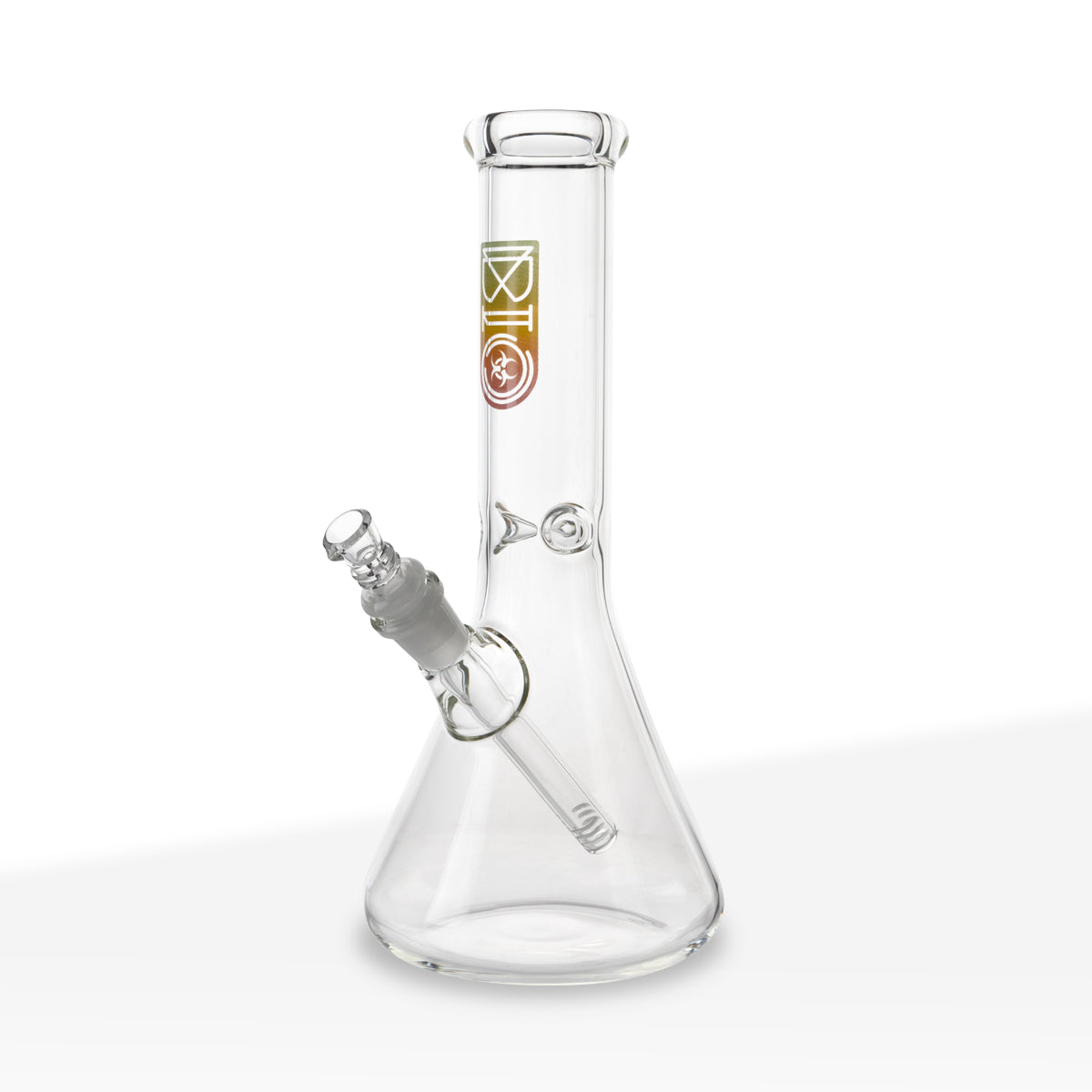 BIO Glass | Classic Beaker Water Pipe | 12" - 14mm - Rasta