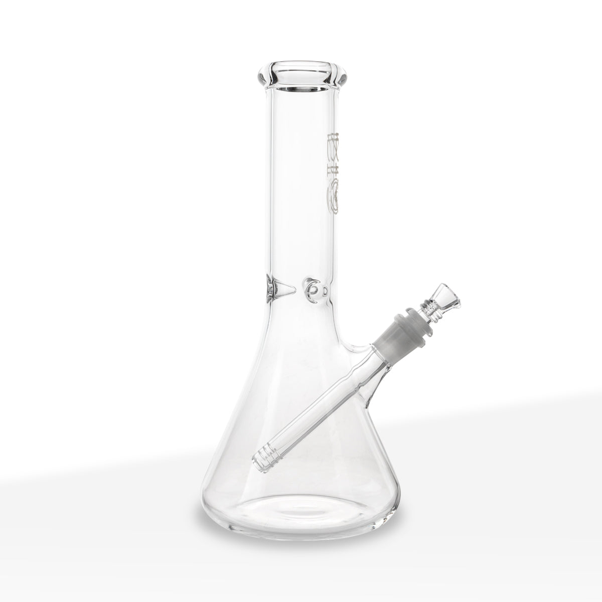 BIO Glass | Classic Beaker Water Pipe | 12" - 14mm - Silver