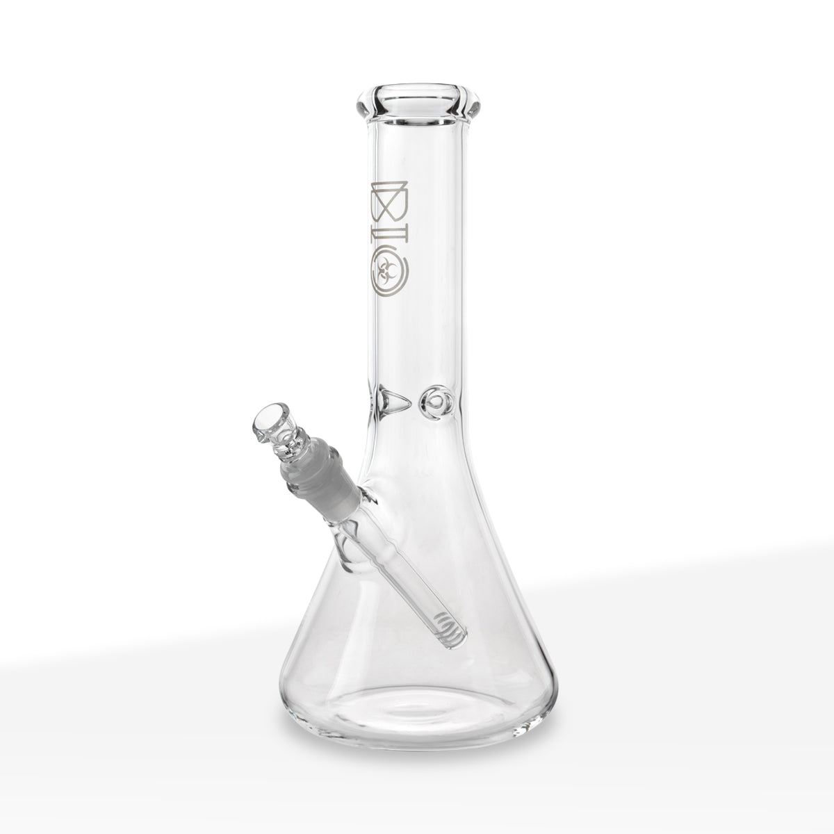 BIO Glass | Classic Beaker Water Pipe | 12" - 14mm - Silver