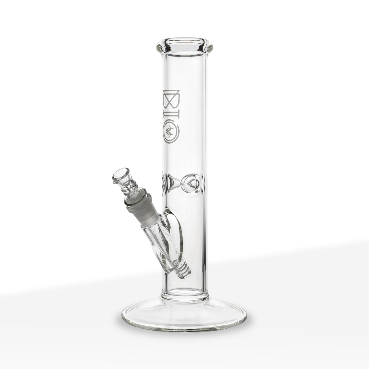BIO Glass | Classic Straight Water Pipe | 12" - 14mm - Various Colors