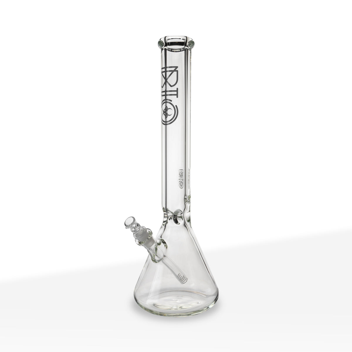 BIO Glass | Heavy Classic Beaker Water Pipe | 18" - 14mm - Various Colors Glass Bong Biohazard Inc Black