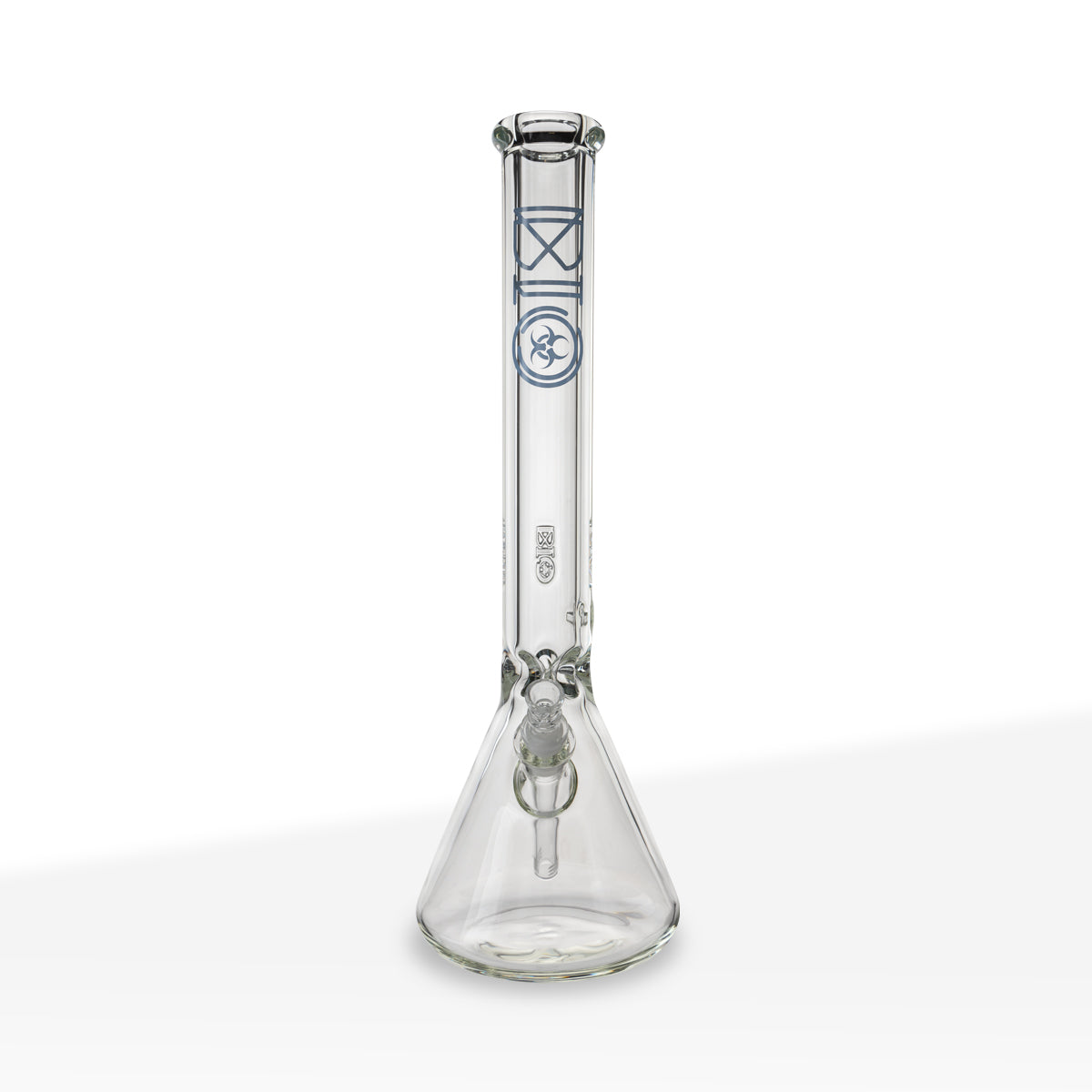 BIO Glass | Heavy Classic Beaker Water Pipe | 18" - 14mm - Various Colors Glass Bong Biohazard Inc Blue