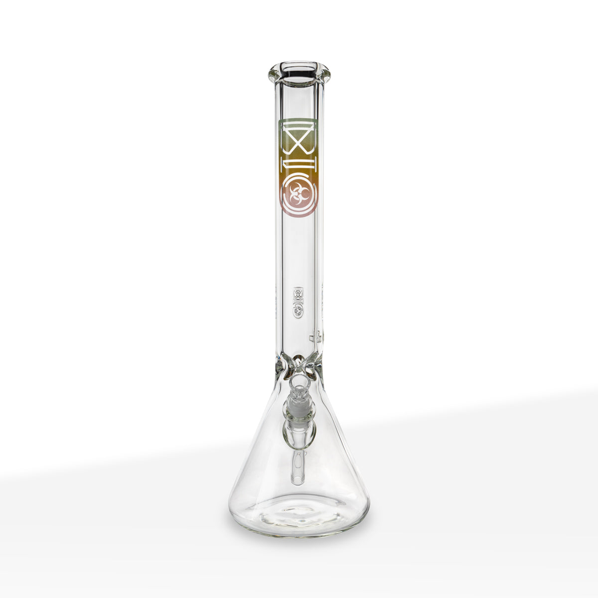 BIO Glass | Heavy Classic Beaker Water Pipe | 18" - 14mm - Various Colors Glass Bong Biohazard Inc Rasta
