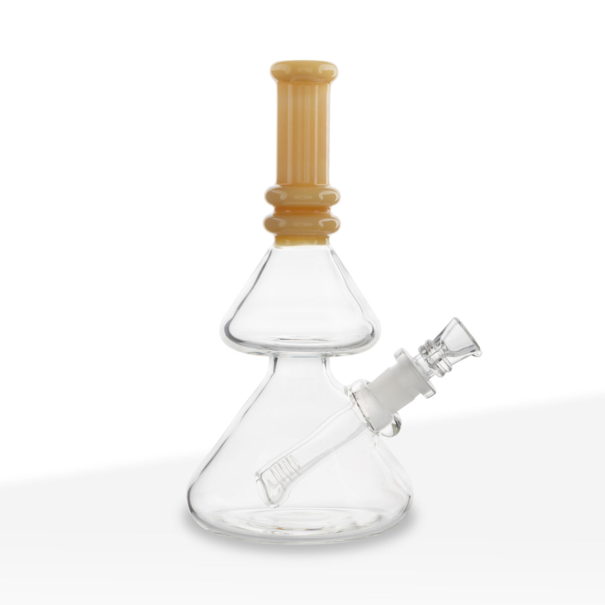 BIO Glass | Double Stacked Heavy Beaker Water Pipe | 8" - 14mm - Various Colors