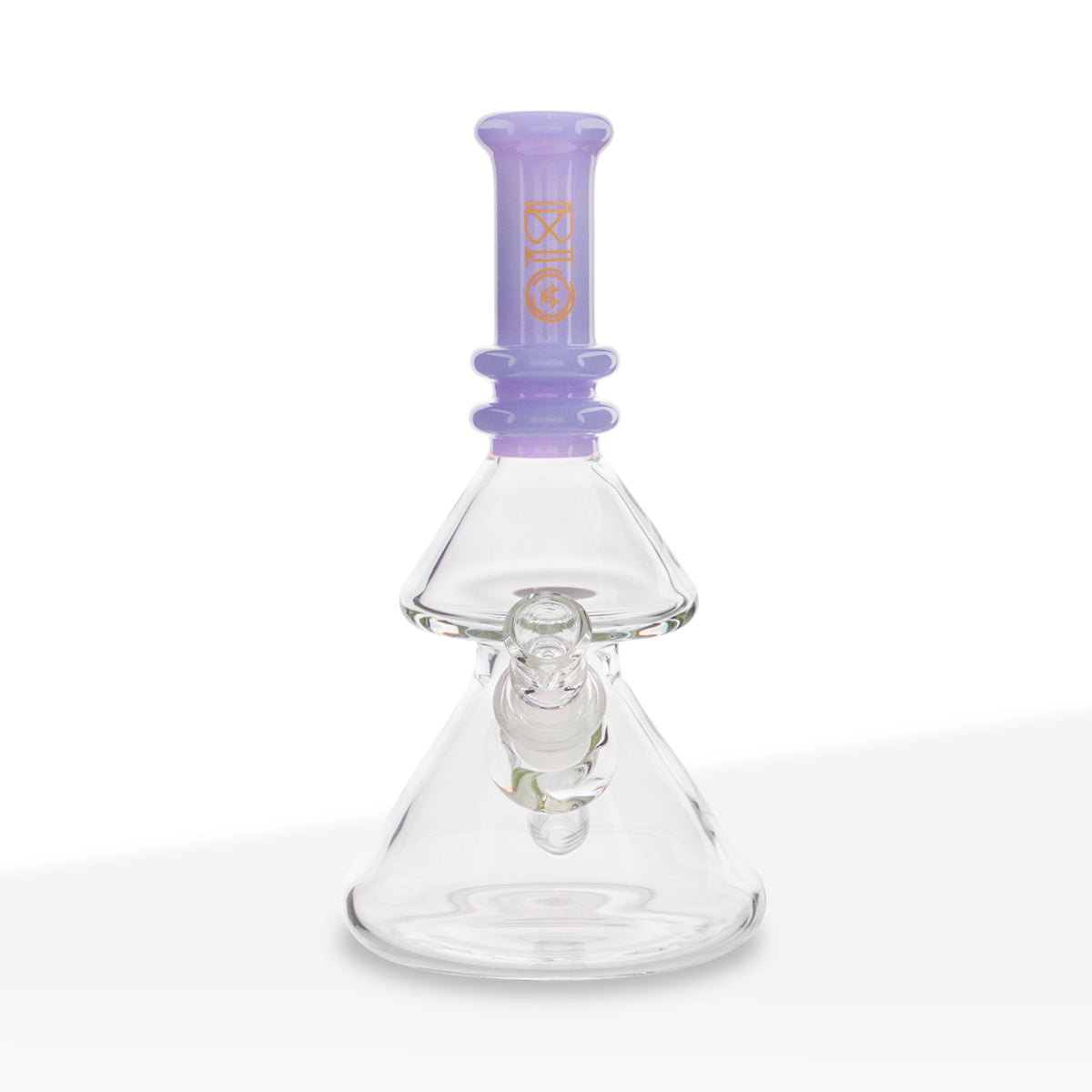 BIO Glass | Double Stacked Heavy Beaker Water Pipe | 8" - 14mm - Various Colors