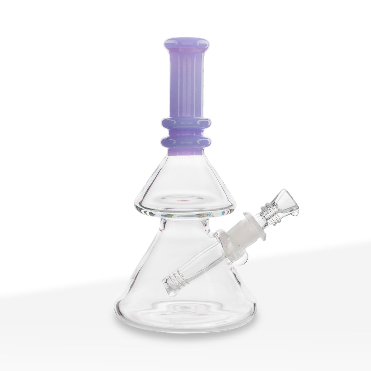 BIO Glass | Double Stacked Heavy Beaker Water Pipe | 8" - 14mm - Various Colors