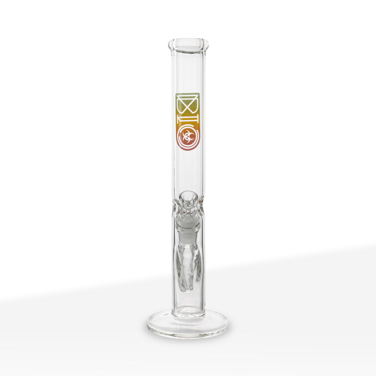 BIO Glass | 38 Special Classic Straight Water Pipe | 12" - 14mm - Various Colors