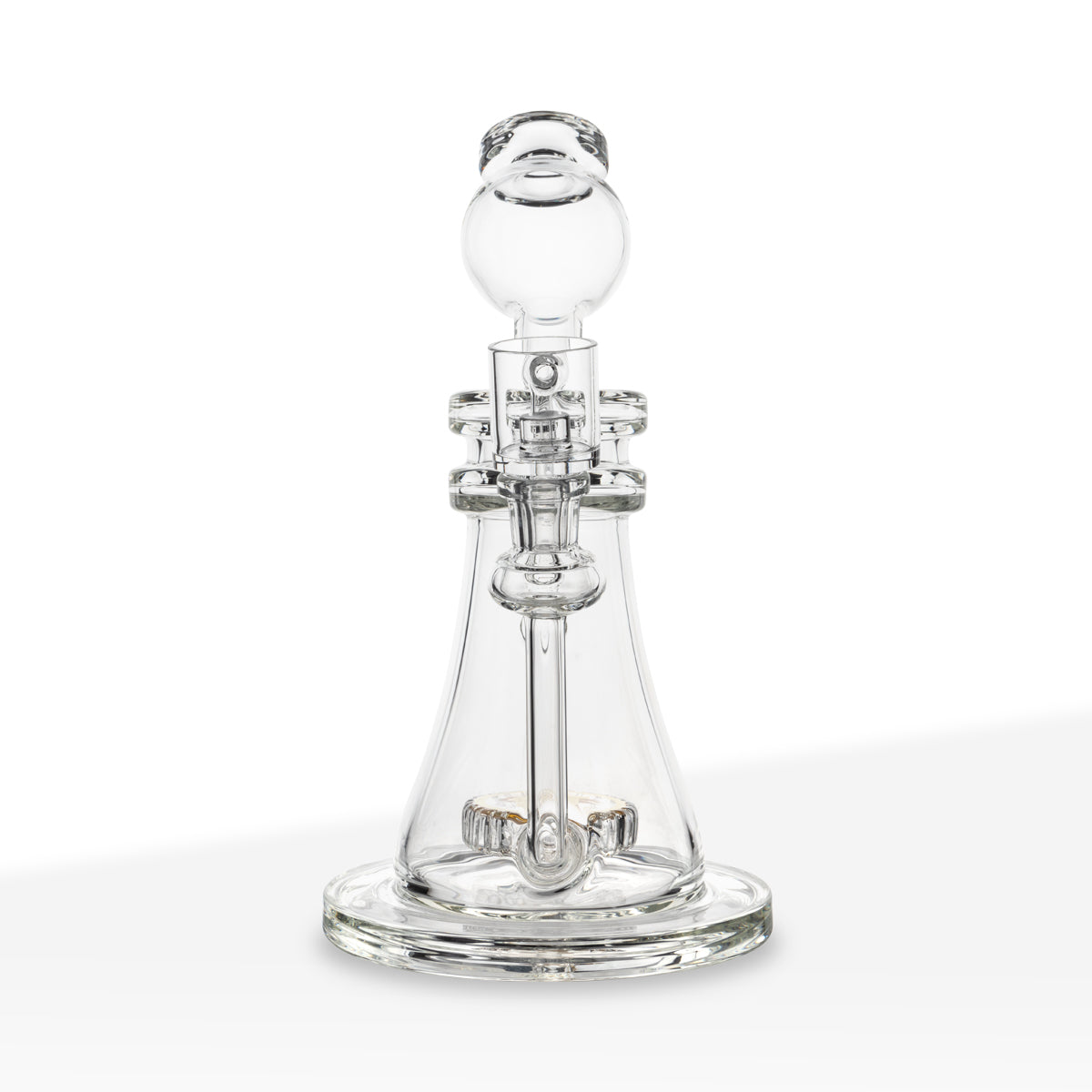 BIO Glass | Bitcoin Dab Rig and Bong in One | 10" - 14mm - Clear