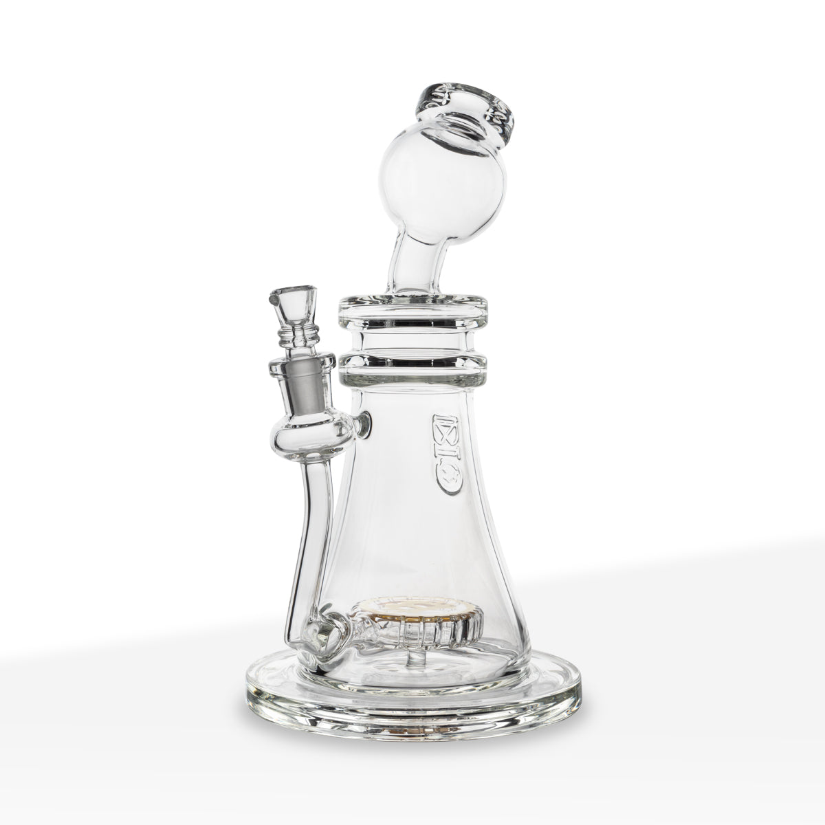 BIO Glass | Bitcoin Dab Rig and Bong in One | 10" - 14mm - Clear