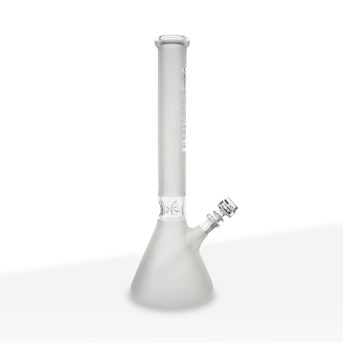 PURE Glass | Classic Beaker Water Pipe | 18" - 14mm - Various Colors Glass Bong Pure Glass Clear Frost