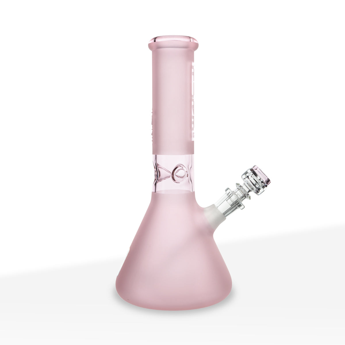PURE Glass | Classic Beaker Water Pipe | 12" - 14mm - Various Colors Glass Bong Pure Glass Pink Frost
