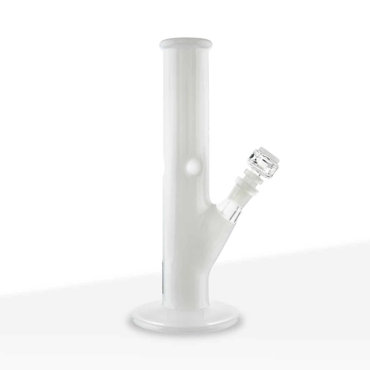 PURE Glass | Classic Straight Water Pipe | 12" - 14mm - Various Colors Glass Bong Pure Glass Ivory White