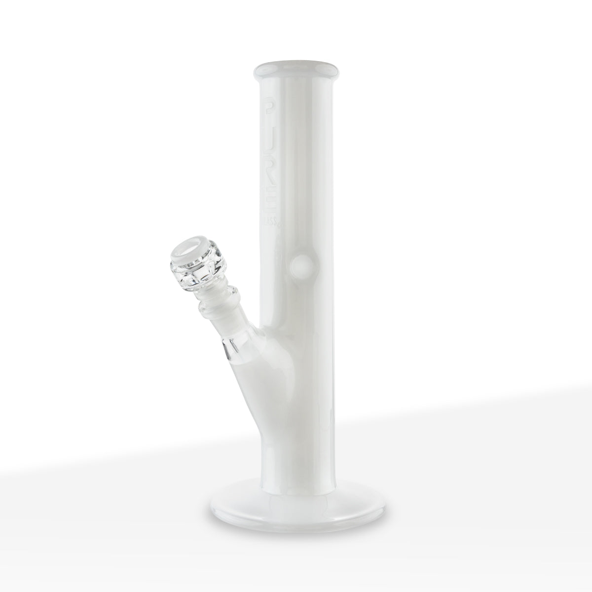 PURE Glass | Classic Straight Water Pipe | 12" - 14mm - Various Colors Glass Bong Pure Glass Ivory White