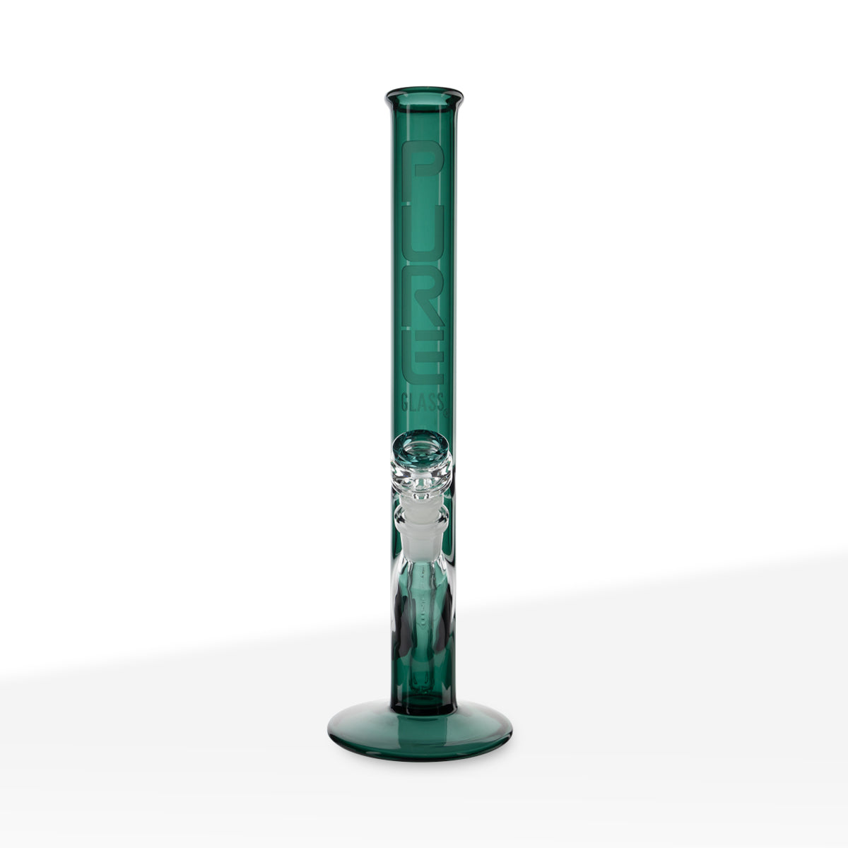 PURE Glass | Classic Straight Water Pipe | 14" - 14mm - Various Colors