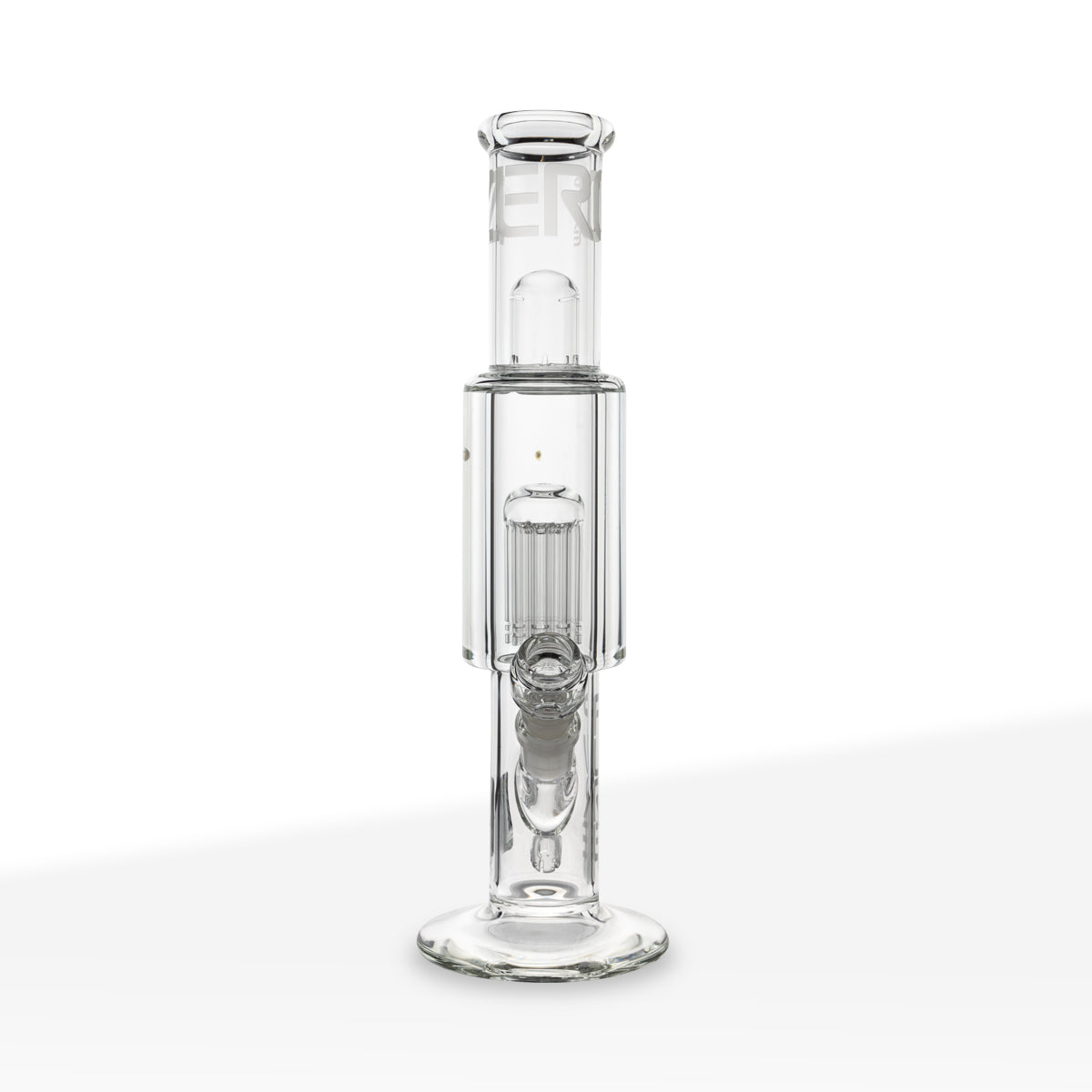 PURE Glass | Zero Freezable Coil 8-Arm Tree Percolator Water Pipe | 10" - 14mm - Clear Glass Bong Pure Glass