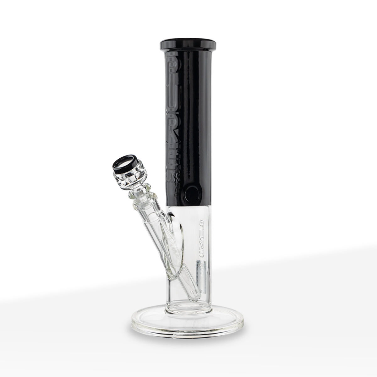 PURE Glass | Insight Classic Straight Water Pipe | 12" - 14mm - Various Colors Glass Bong Pure Glass Black