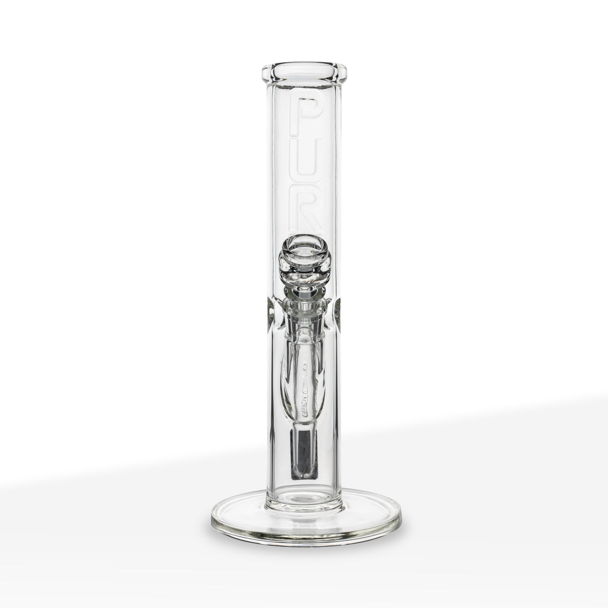 PURE Glass | Insight Classic Straight Water Pipe | 12" - 14mm - Various Colors Glass Bong Pure Glass Clear