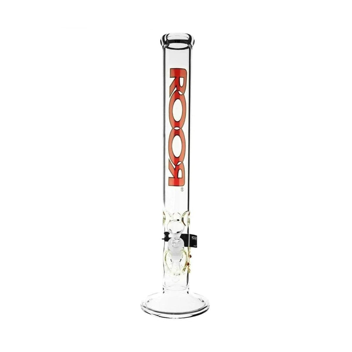 RooR® | Classic Straight Water Pipe | 18" - 14mm - Red Logo