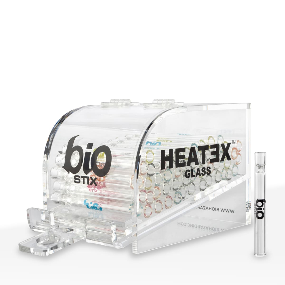 BIO Glass | 'Retail Display' BIOSTIX Chillum Display Kit | 4" - Glass - 50 Count