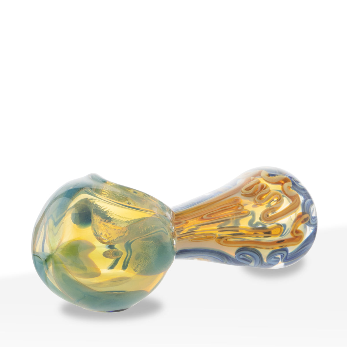 Hand Pipe | Classic Glass Spoon Heavy Double Wall Hand Pipe | 5" - Glass - Assorted Colors