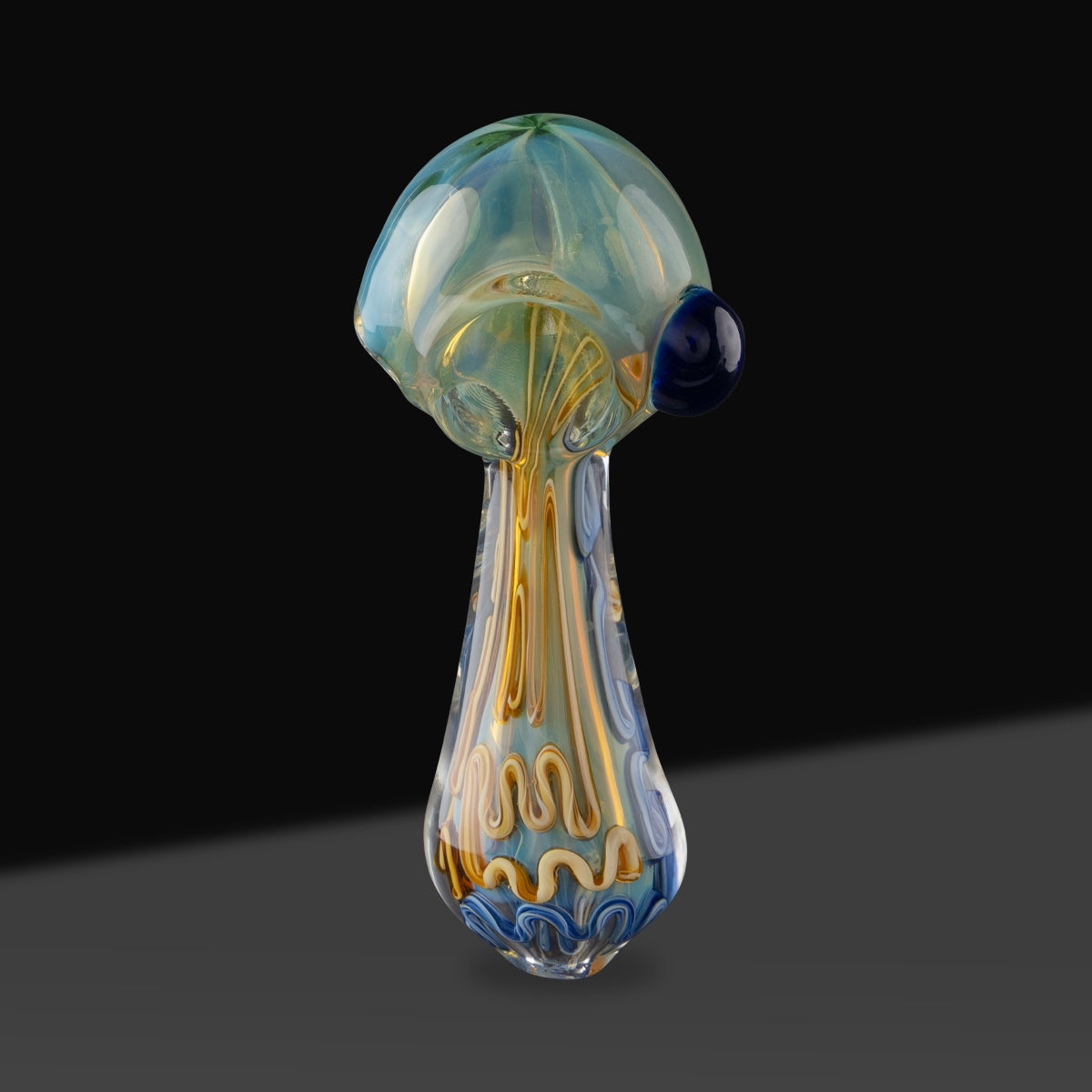 Hand Pipe | Classic Glass Spoon Heavy Double Wall Hand Pipe | 5" - Glass - Assorted Colors