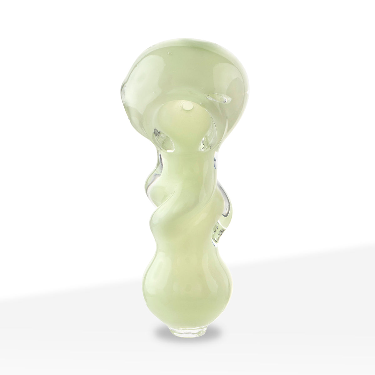 Hand Pipe | Classic Glass Spoon Solid Slyme Hand Pipe | 3.5" - Glass - 6 Count