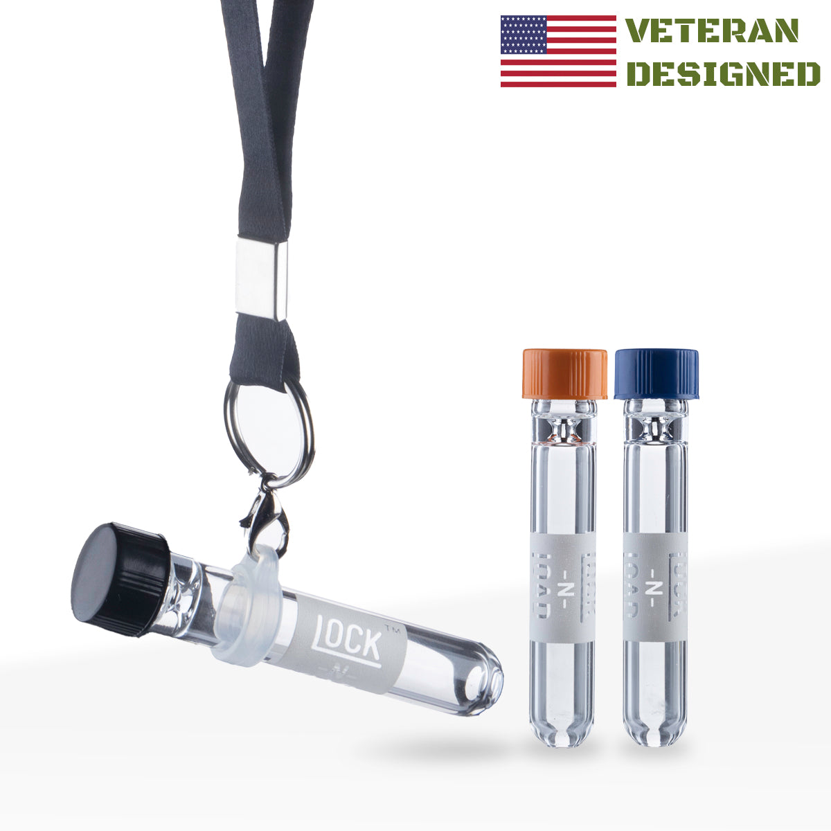 Lock-N-Load | AirWalker w/ Colorful Caps + Lanyard | 2.75" - 9mm - 3 Count - Biohazard Inc