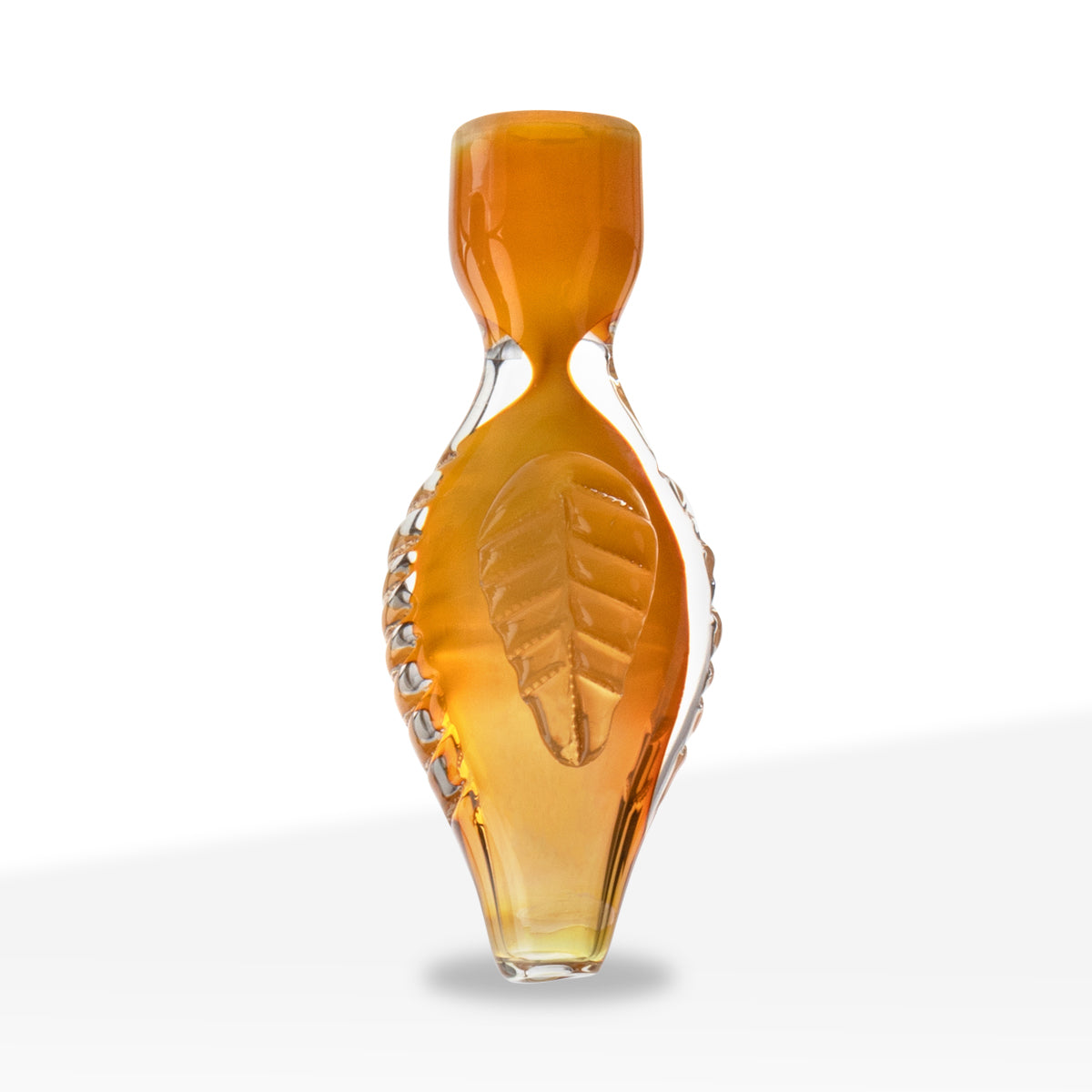 Chillum | Assorted Leaf Design | 3" - Glass - Assorted