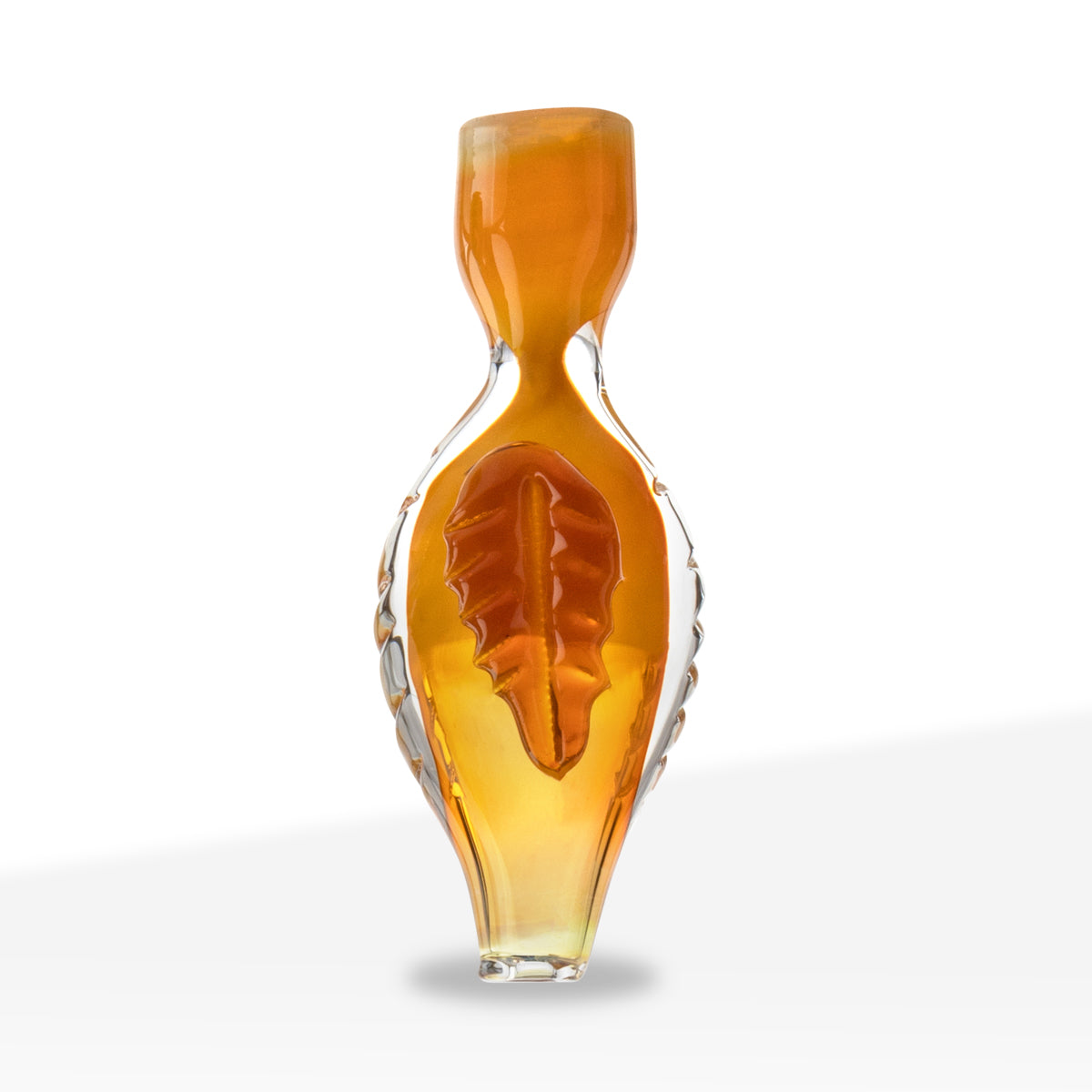 Chillum | Assorted Leaf Design | 3" - Glass - Assorted