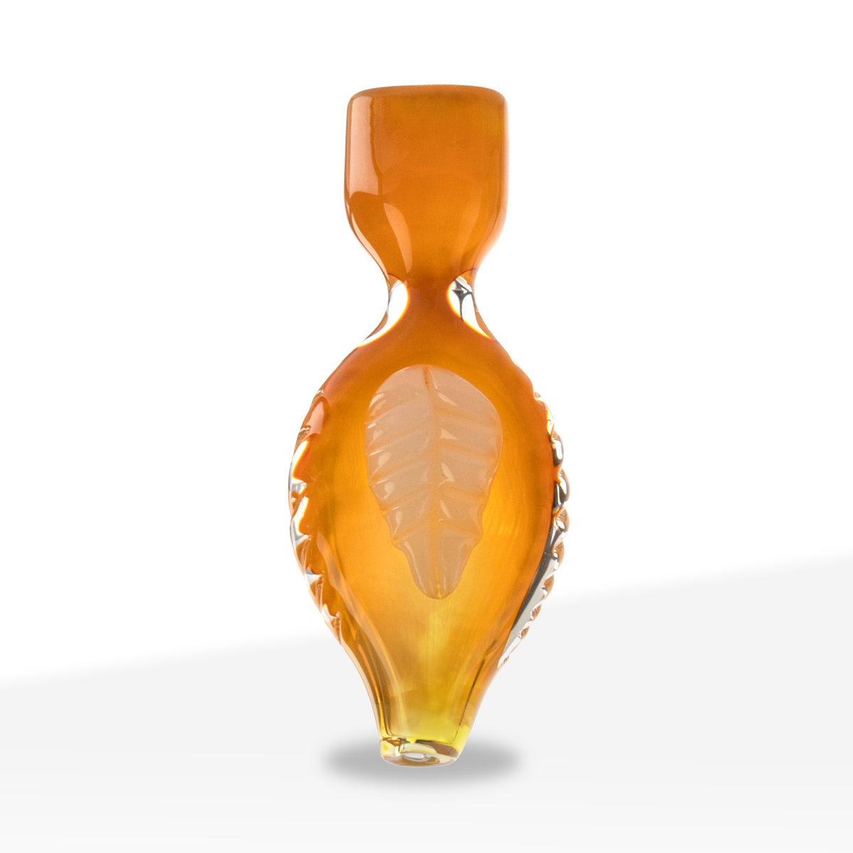 Chillum | Assorted Leaf Design | 3" - Glass - Assorted