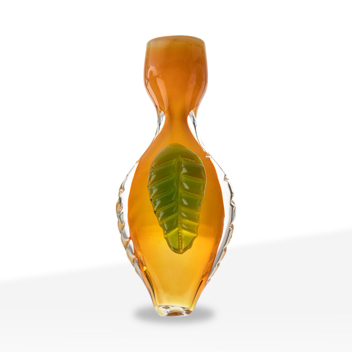 Chillum | Assorted Leaf Design | 3" - Glass - Assorted