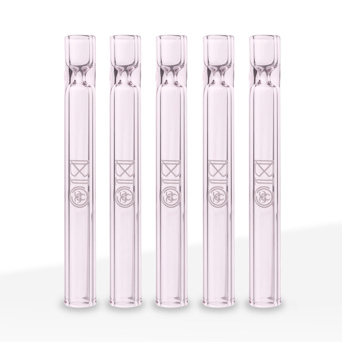 BIO Glass | BIOSTIX Valentine Chillums | 4" - Glass - 50 pcs - Biohazard Inc