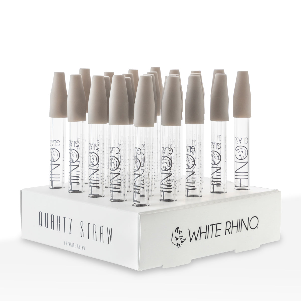 White Rhino | Quartz Dab Straw | 25 Count