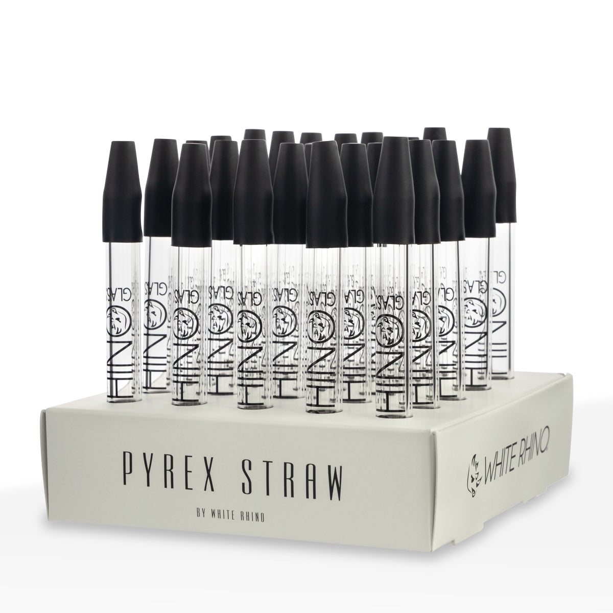 White Rhino | Pyrex Dab Straw | 25 Count