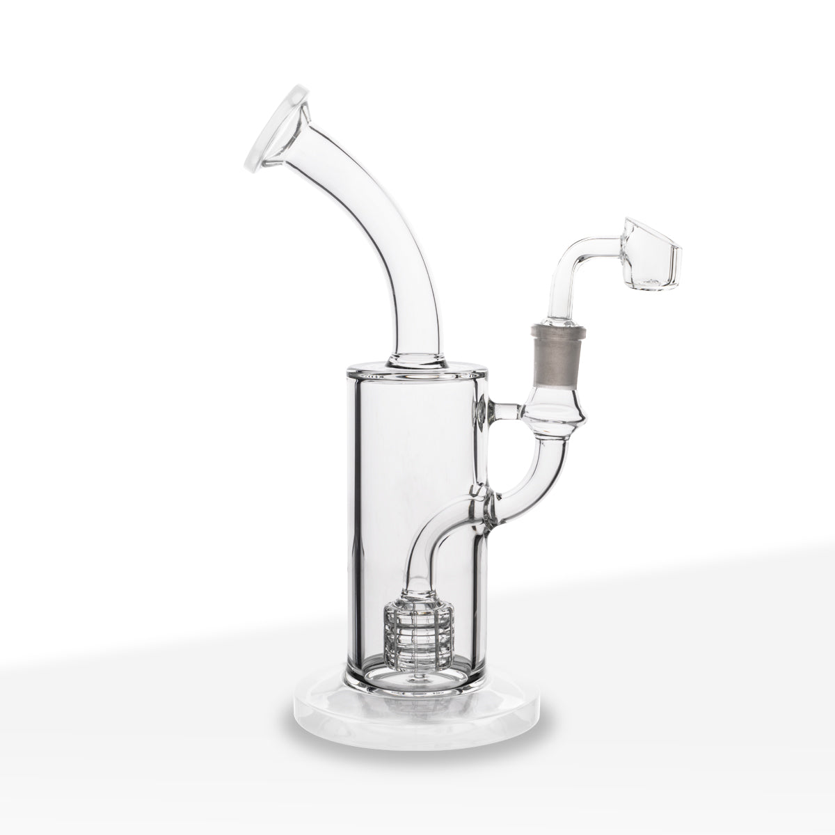 Dab Rig | Matrix Percolator | 9" - Glass - White - Various Colors Biohazard Inc
