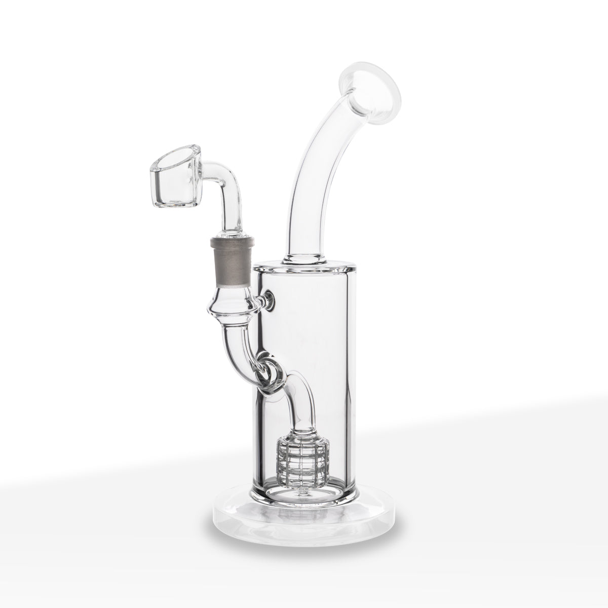 Dab Rig | Matrix Percolator | 9" - Glass - White - Various Colors Biohazard Inc