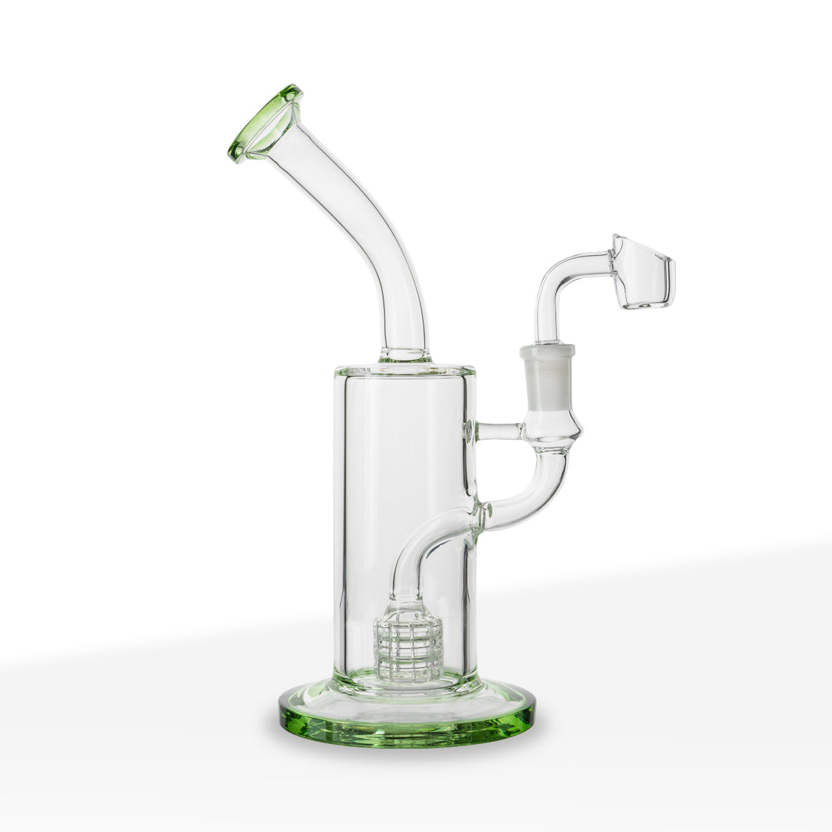 Dab Rig | Matrix Percolator | 9" - Glass - Various Colors - Biohazard Inc - Green