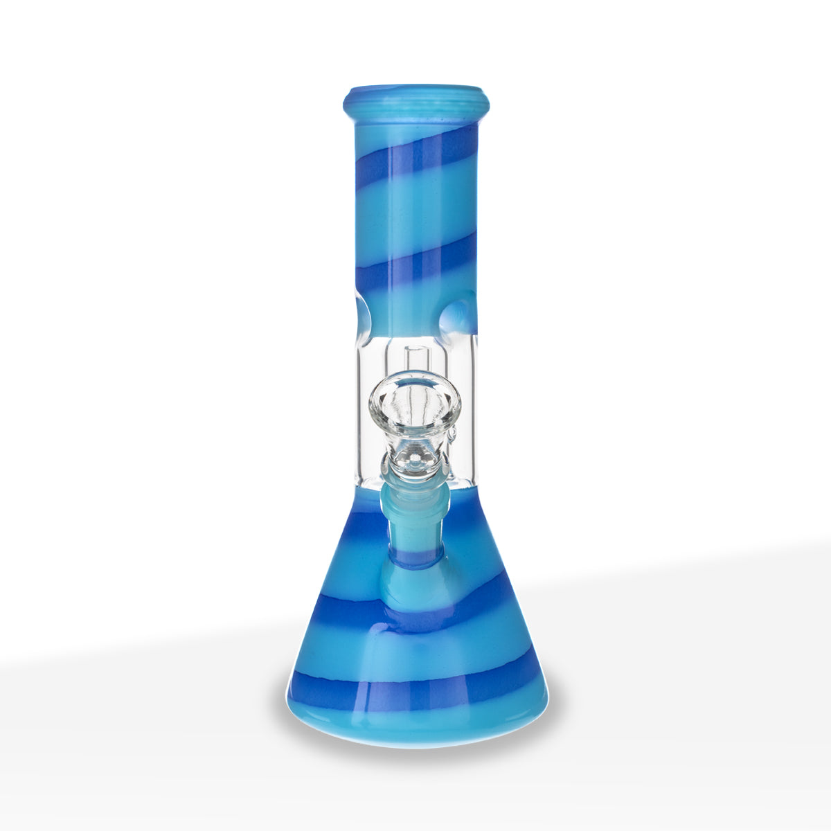 Water Pipe | Dome Percolator Beaker Water Pipe | 8" - 14mm - Assorted Colors Biohazard Inc