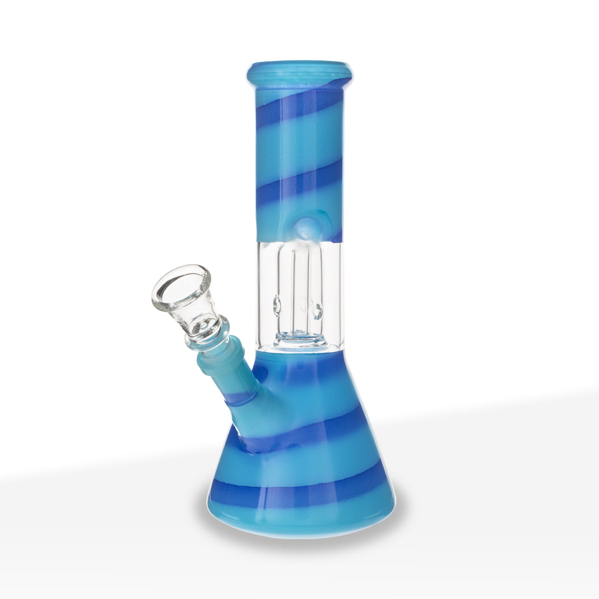 Water Pipe | Dome Percolator Beaker Water Pipe | 8" - 14mm - Assorted Colors Biohazard Inc