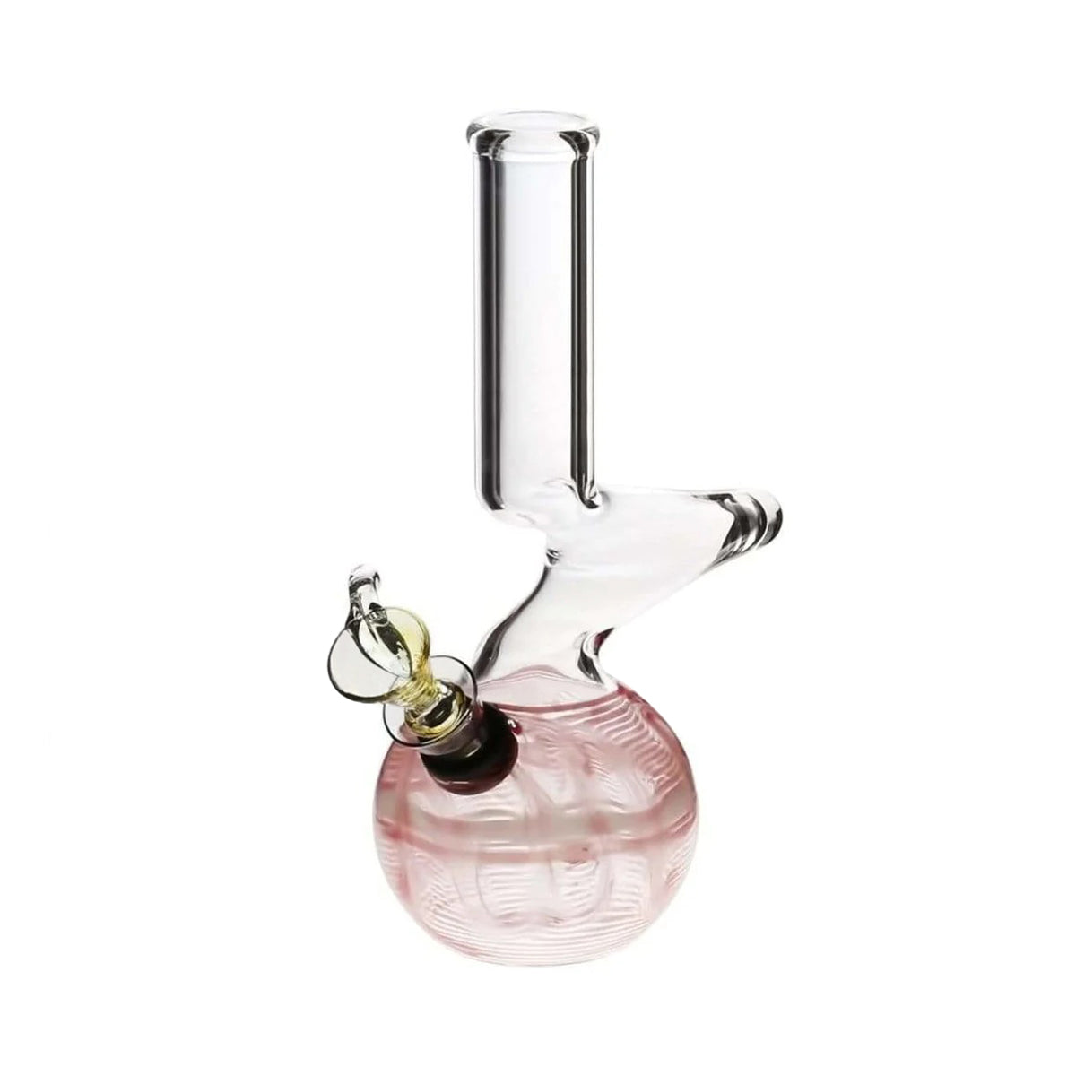 Wrap & Rake | Elbow Water Pipe w/ Slider Bowl | 6" - Slide - Biohazard Inc - Red
