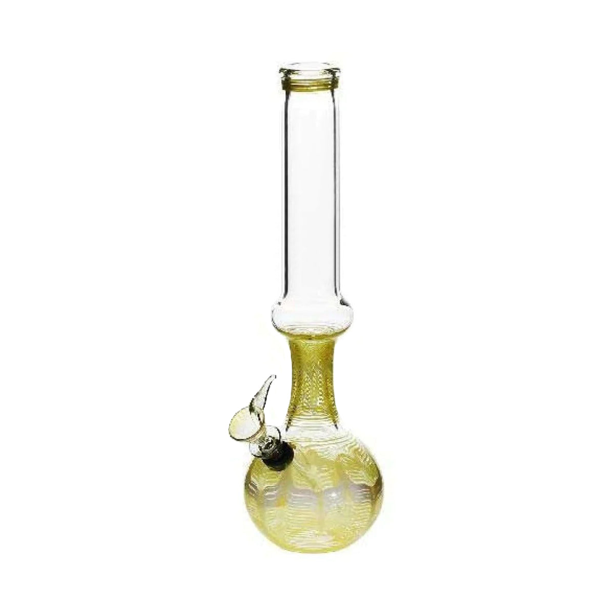Wrap & Rake | Bubble Bottom Water Pipe w/ Slider Bowl | 12" - Slide - Yellow