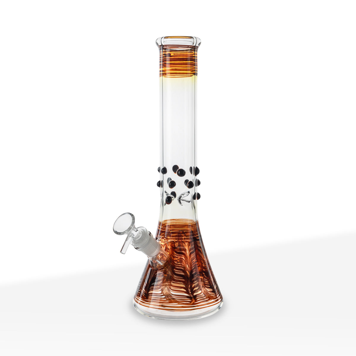 Wrap & Rake | Artistic Beaker Water Pipe | 12" - 19mm - Various Colors