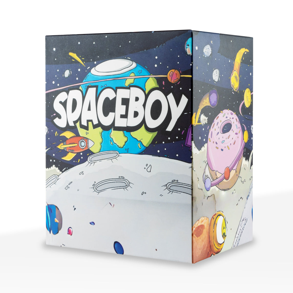 Water Pipe | Spaceboy Colorful Beaker | 7" - Glass - Various Colors - Biohazard Inc - Yellow and Green