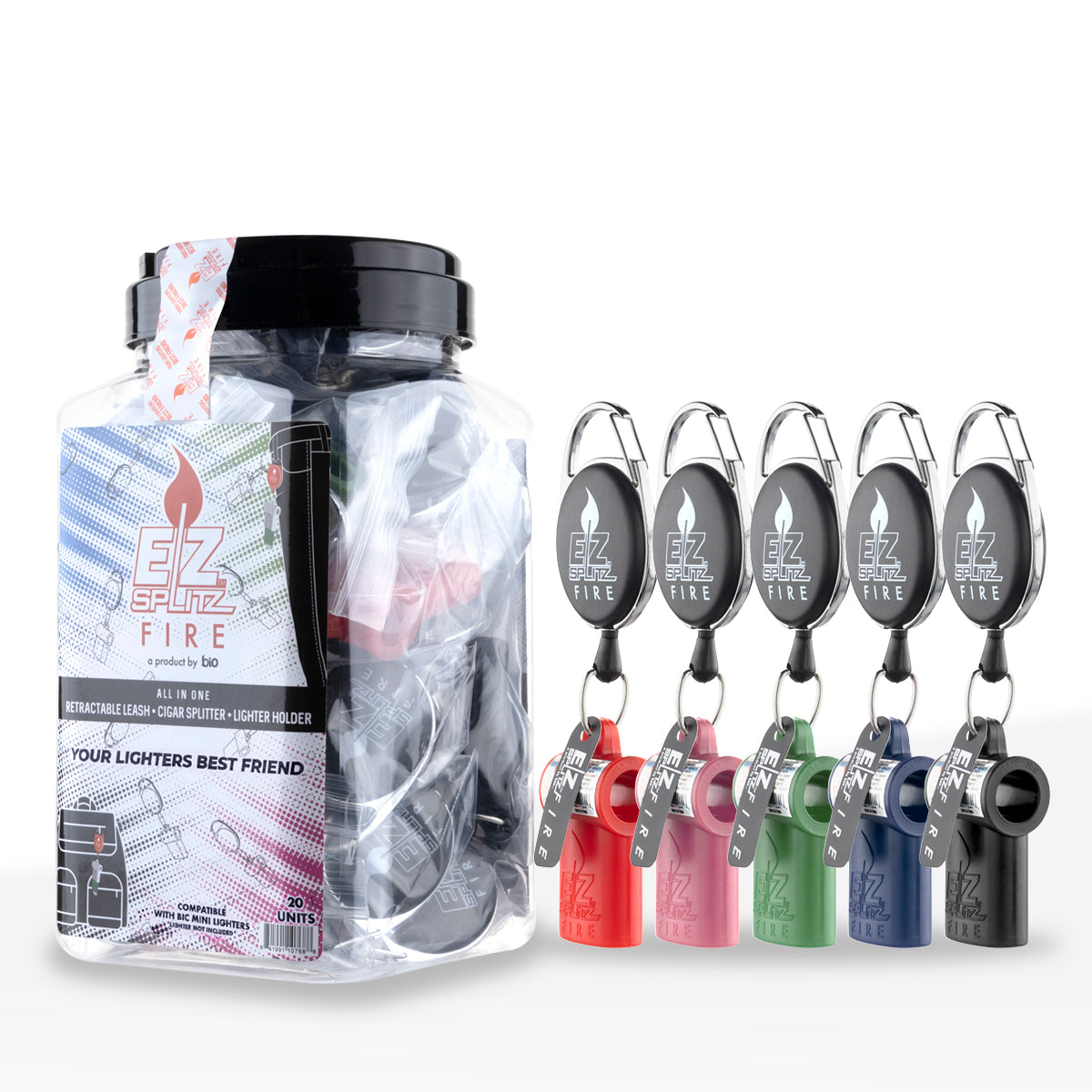 EZ Splitz | EZ FIRE Bucket Bundle + FREE Bic Mini | Non Pre-Priced - Biohazard Inc