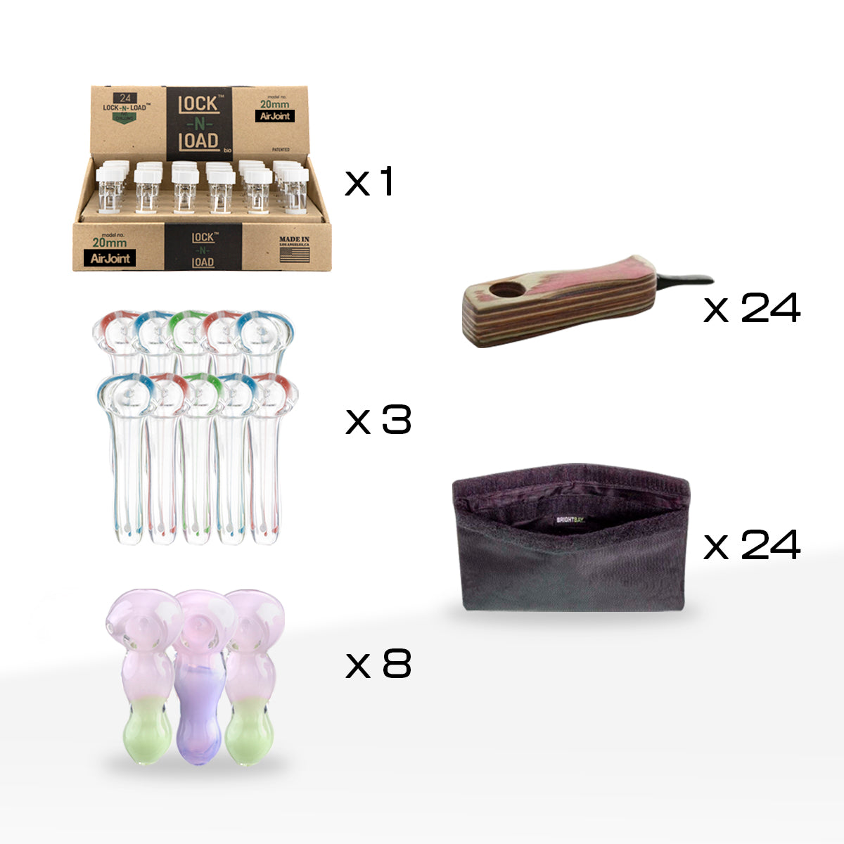 Biohazard Inc | 2025 Christmas Handpipe Bundle - Biohazard Inc. - Lock-N-Load AirJoint - BrightBay