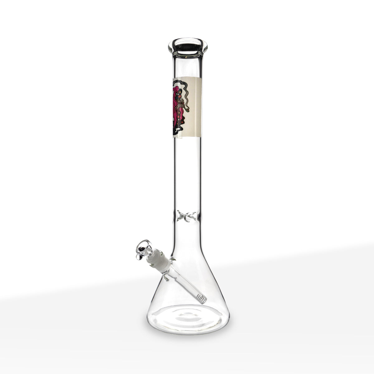 Private Label | Custom Classic Beaker | 14mm - Clear Custom - Various Sizes