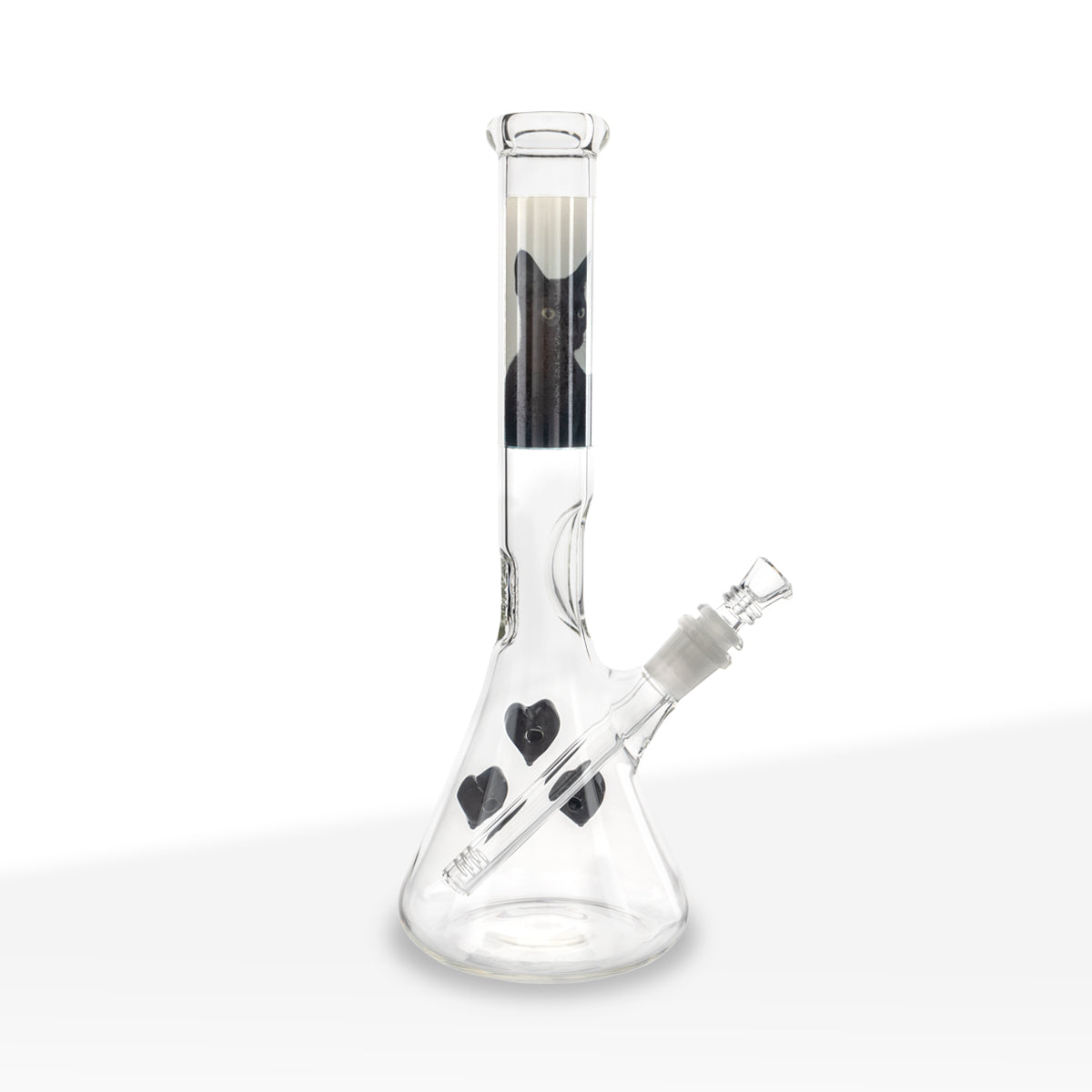 Custom BIO Glass | Heart Detailed Bong | 12" - 14mm - Various Colors